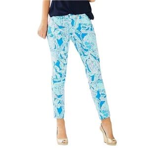 NWT Lilly Pulitzer Kelly pant Into the Deep sz 10